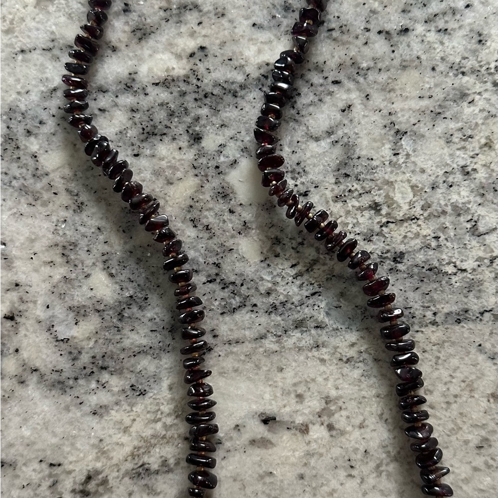 Elegant Dark Beaded Necklace
